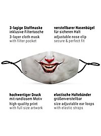 Masque en tissu Clown de l'horreur