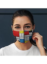 Masque en tissu Mondrian