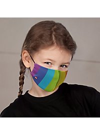 Masque en tissu pour enfants Arc-en-ciel