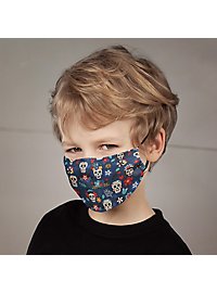 Masque en tissu pour enfants Dia de los Muertos