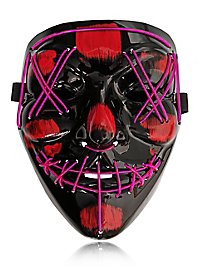Masque LED d'Halloween rose