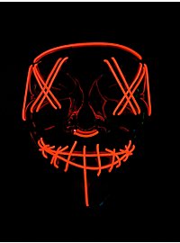 Masque LED Halloween rouge