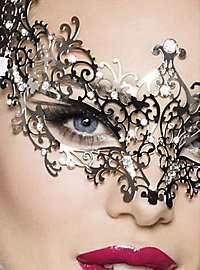 Masque vénitien en métal Farfalla argento