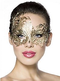 Masque vénitien en métal Fiore oro