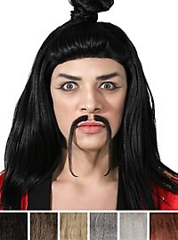 Schnurrbart Fu Manchu - professioneller Oberlippenbart mit Echthaar Anteil