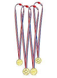 Médailles pour jeux de fête 4 pièces