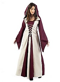 Medieval costume damsel bordeaux
