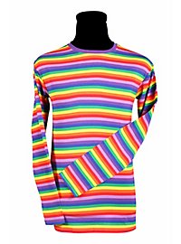 Men's striped shirt, long sleeves, colorful - suitable for everyday wear