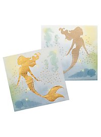Mermaids party decoration set 52 pieces for 6 persons