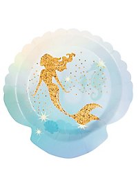 Mermaids party decoration set 52 pieces for 6 persons