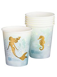 Mermaids party decoration set 52 pieces for 6 persons