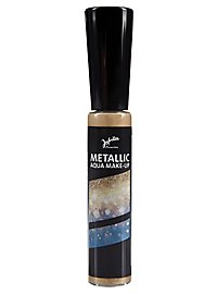 Metallisches Glitzer-Make-up gold