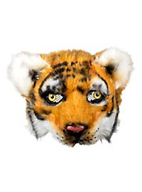 Mezza maschera da tigre in peluche