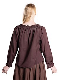 Middelalder Bluse Med Lange Ærmer - Edith
