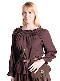 Middelalder Bluse Med Lange Ærmer - Edith