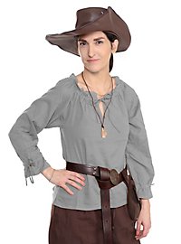 Middelalder Bluse Med Lange Ærmer - Edith