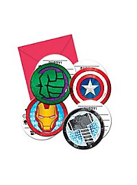 Mighty Avengers invitation cards 6 pieces