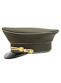 Militärmütze - Grün mit dreifacher Paspel in gold