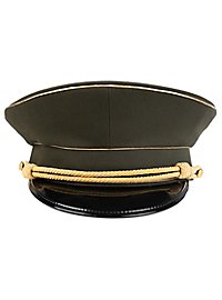 Militärmütze - Grün mit dreifacher Paspel in gold