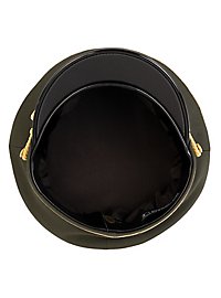 Militärmütze - Grün mit dreifacher Paspel in gold