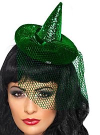 Mini chapeau de sorcière vert