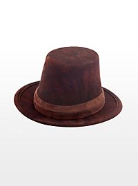 Mini haut-de-forme steampunk marron