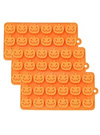 Mini pumpkins silicone mould for fruit gums and for baking 18-grid