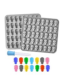 Mini skull silicone mould for fruit jellies 40-grid