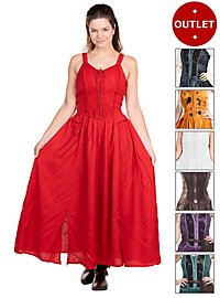 Mittelalterkleid mit Schnürung und Borte - Alania