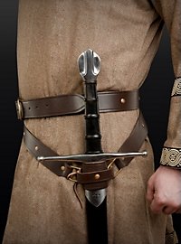 Mittelalterlicher Schwertgürtel braun 