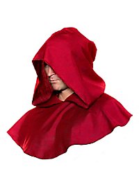Monk hooded throw red