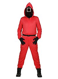 Mono de Supervisor de El Juego del Calamar con Máscara Integrada para Niños