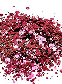 Moon Glitter Bio Chunky Glitzer dunkelrosa