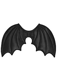 Nachtschwarze Fledermaus Flügel