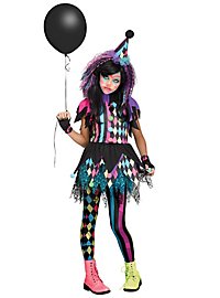 Neon clown kostuum voor meisjes