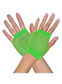 Net gloves 80s green