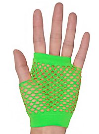 Net gloves 80s green