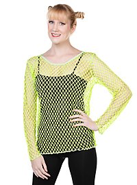 Net shirt neon-green