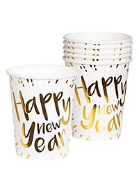 New Year's Eve paper cups 6 pieces
