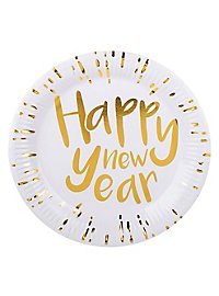 New Year's Eve paper plates 6 pieces