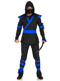 Ninja Kämpfer Kostüm blau