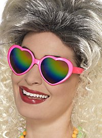 Occhiali da sole a cuore rosa