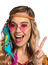 Occhiali hippie rosa