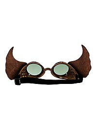 Occhiali steampunk Aviator verde