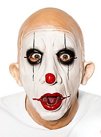 Old clown mask made of foam latex