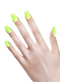Ombre Fingernails neon green