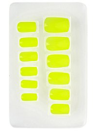 Ombre Fingernails neon yellow
