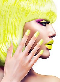 Ombre Fingernails neon yellow