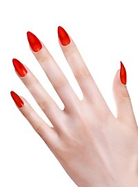 Ongles pointus rouges