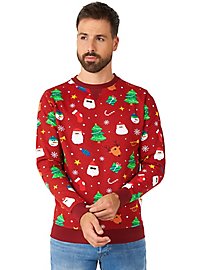 OppoSuits Festivity Red Sweater